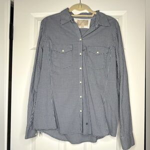 Banana Republic Woman’s Blue Checkered Shirt